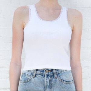 BRANDY MELVILLE Ronnie Rib Lace Tank